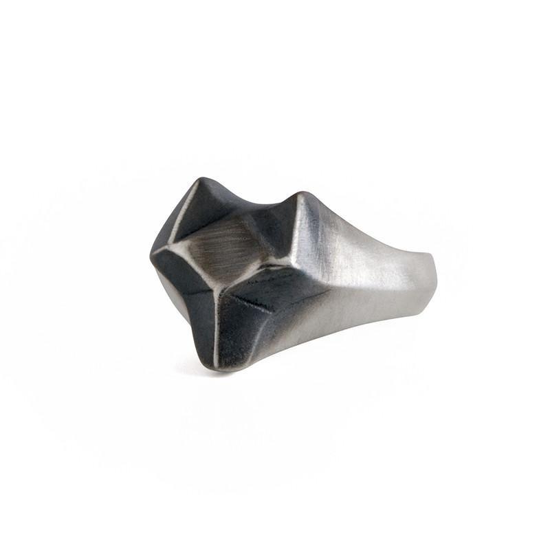 Silver Geometric 2024 Wolf Ring